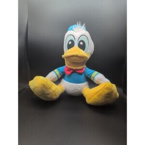 Disney Parks donald duck big feet stuffed plush toy 16" animal embroidered eyes